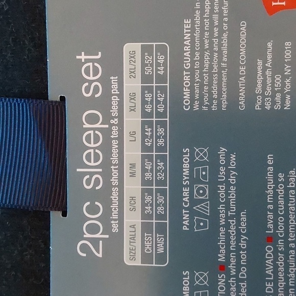 Men's Beer & Pretzel Food Print Pajama 2pc Set | Hanes | Small - Picture 5 of 10